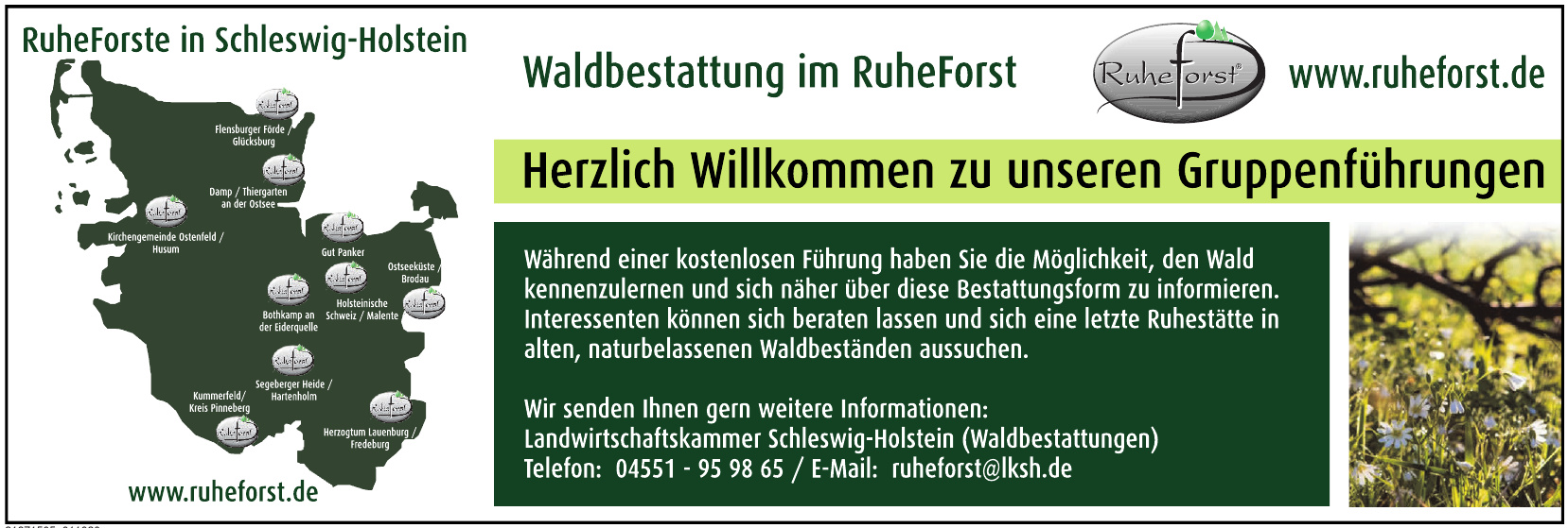 RuheForste in Schleswig-Holstein RuheForste in Schleswig-Holstein