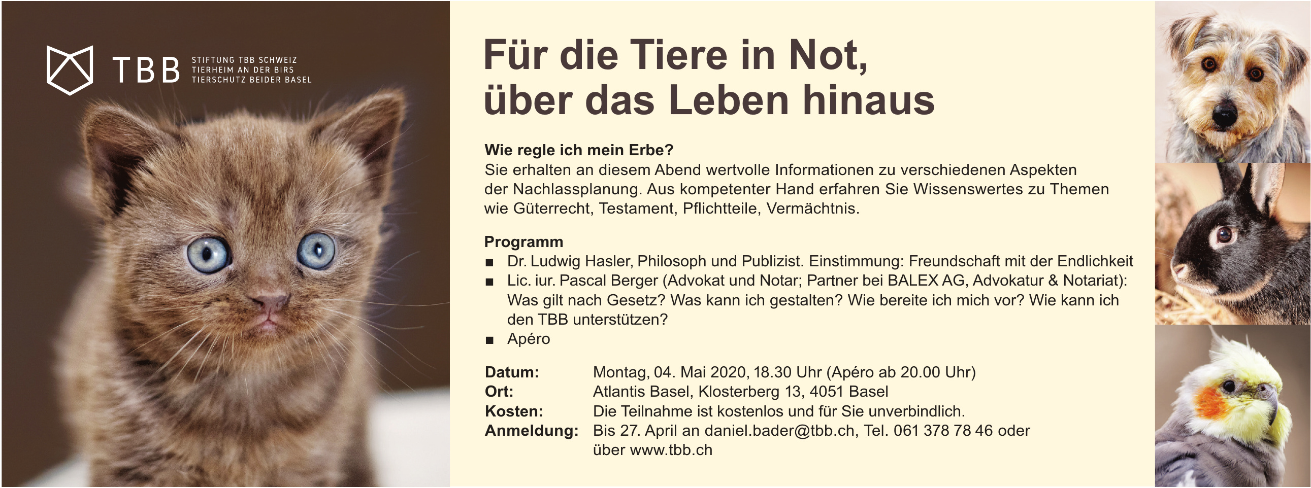 Stiftung TBB Schweiz Stiftung TBB Schweiz