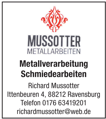 Metallarbeiten Mussotter Metallarbeiten Mussotter