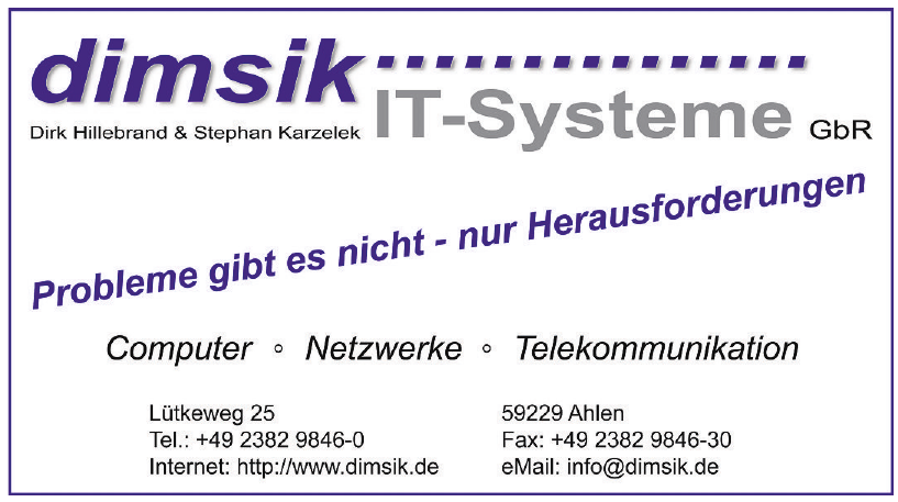 dimsik IT-Systeme GbR dimsik IT-Systeme GbR