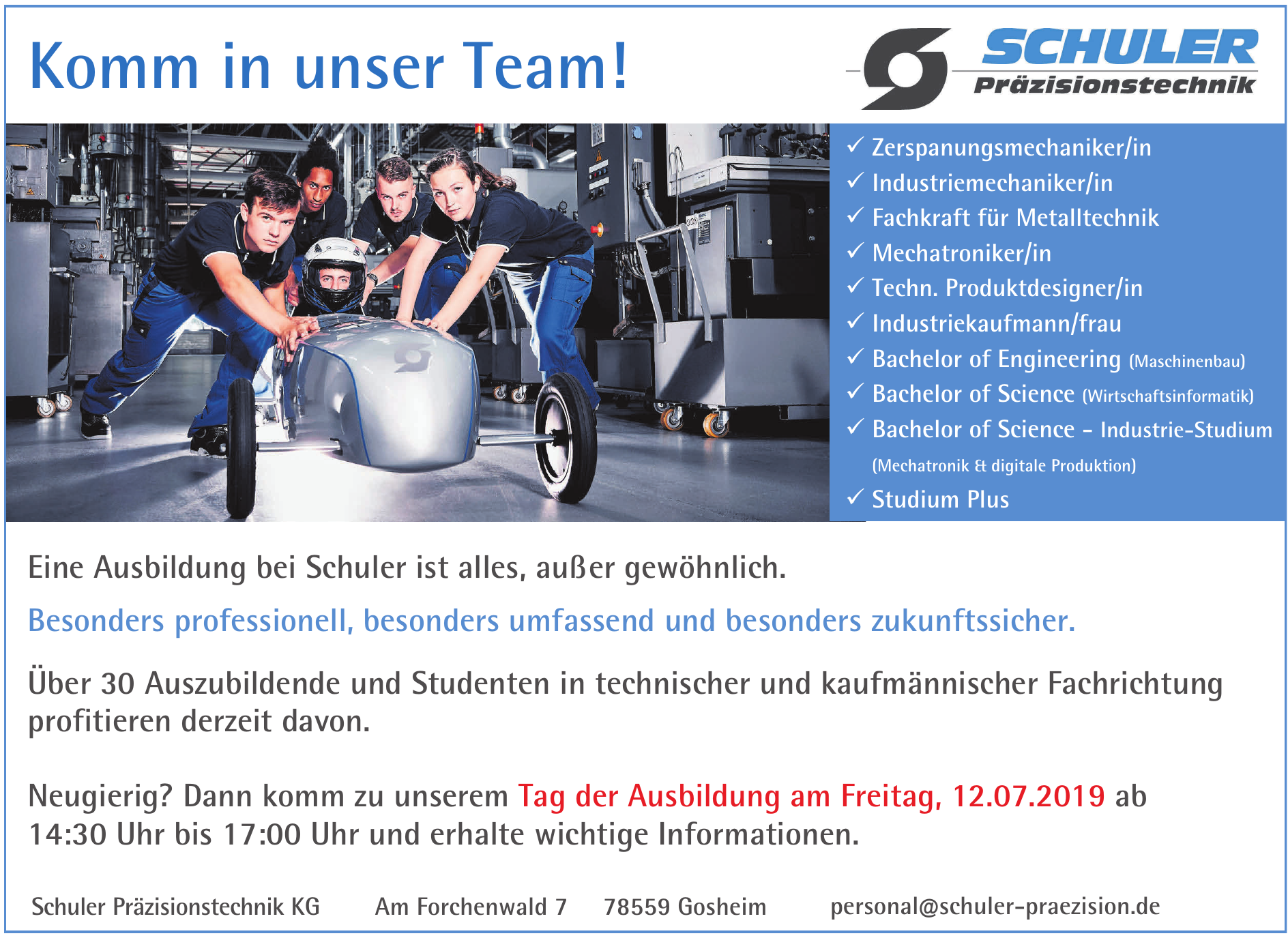 Schuler OHG Präzisionstechnik Schuler OHG Präzisionstechnik