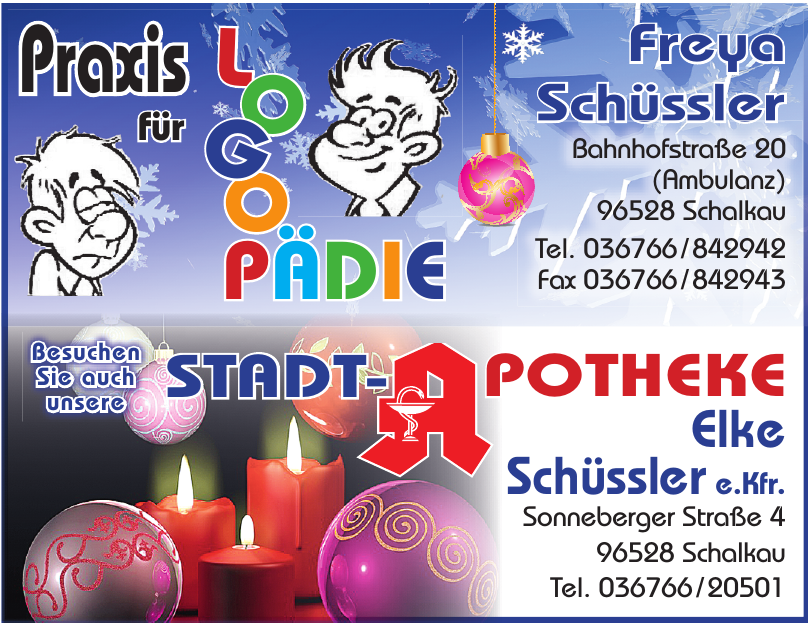 Stadt-Apotheke Elke Schüssler e. Kfr. Stadt-Apotheke Elke Schüssler e. Kfr.