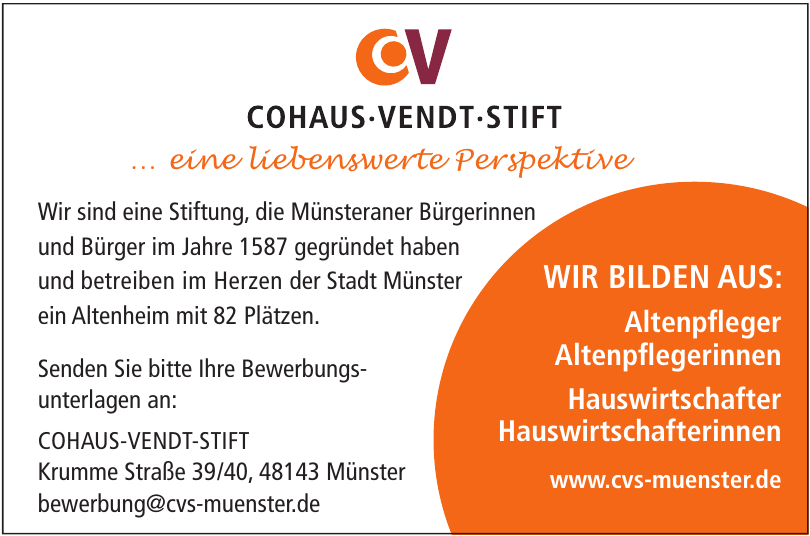 Cohaus - Vendt - Stift Münster Cohaus - Vendt - Stift Münster
