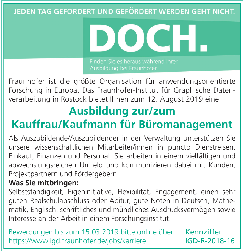 Kennziffer IGD-R-2018-16 Kennziffer IGD-R-2018-16