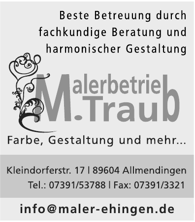Malerbetrieb M. Traub Malerbetrieb M. Traub