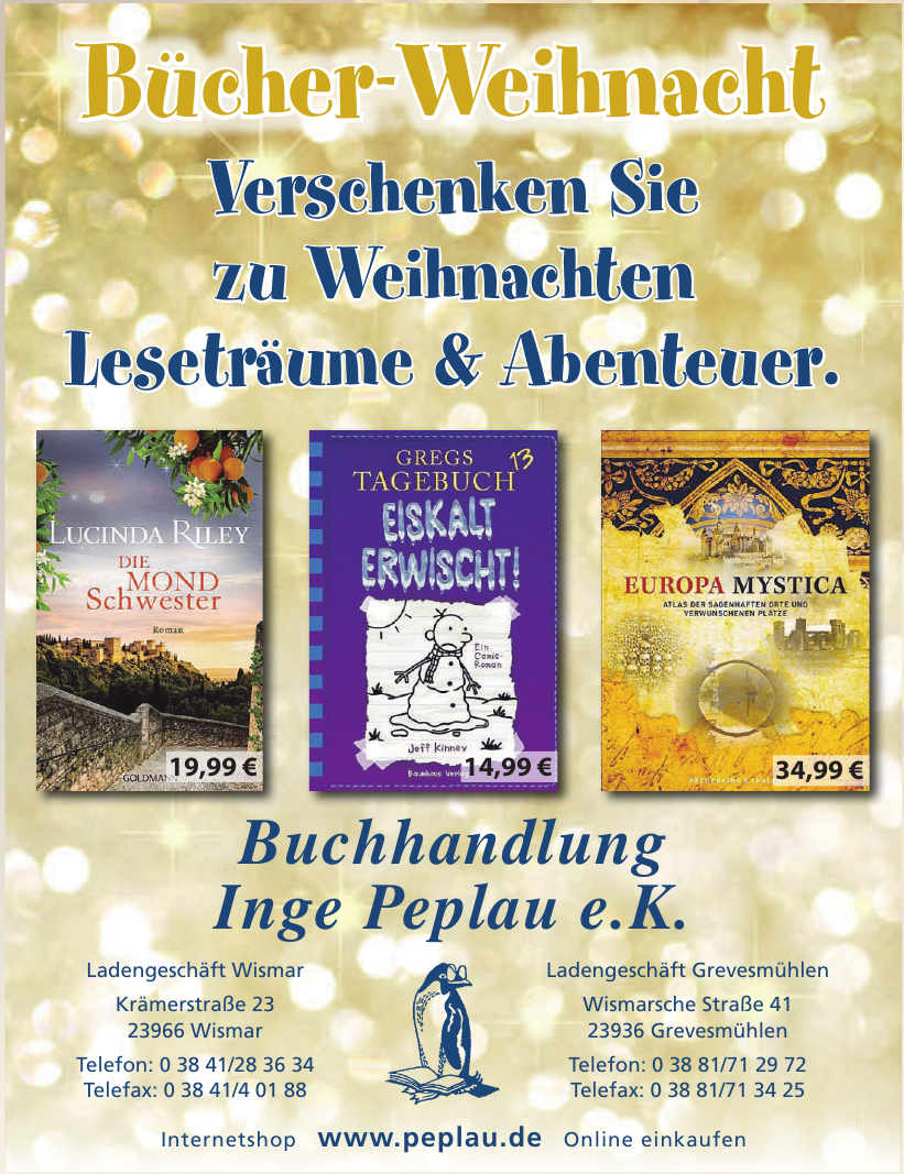 Buchhandlung Inge Peplau e.K. Buchhandlung Inge Peplau e.K.