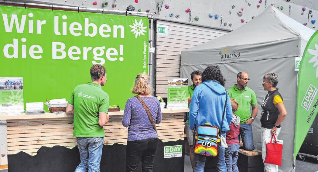 Die DAV Sektion Wangen präsentiert sich auch auf Messen. Die DAV Sektion Wangen präsentiert sich auch auf Messen.