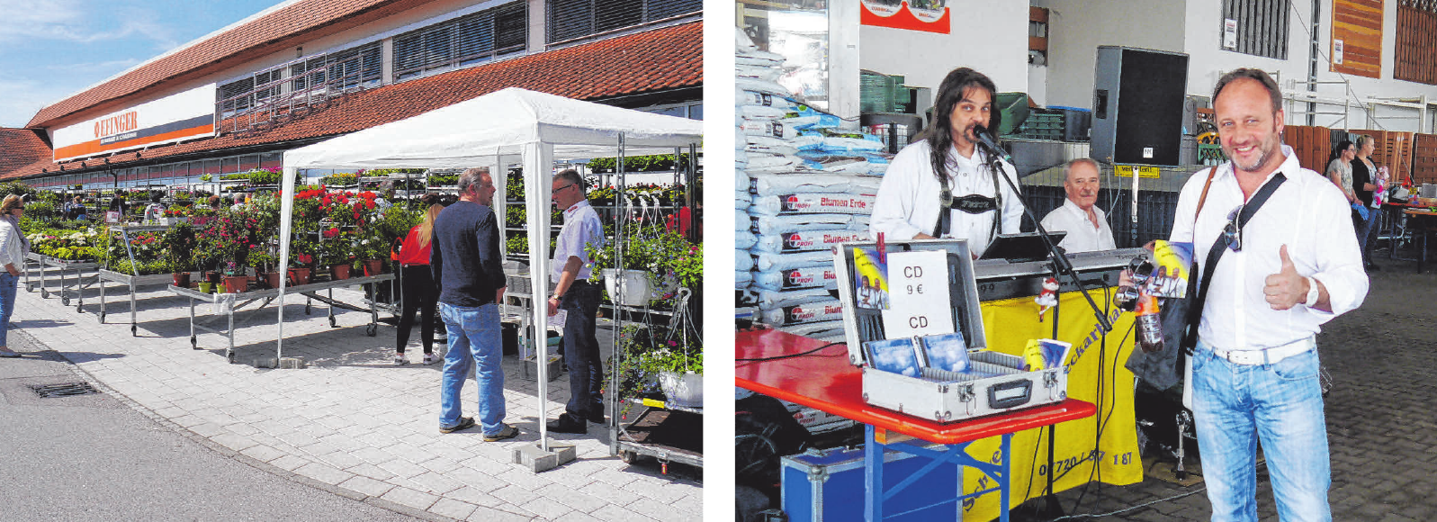 Im Frühsommer steht der Pflanzenmarkt im Schwabenpark im Mittelpunkt. Und zur Unterhaltung gibt’s Musik. Im Frühsommer steht der Pflanzenmarkt im Schwabenpark im Mittelpunkt. Und zur Unterhaltung gibt’s Musik.