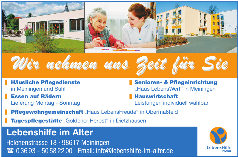 Lebenshilfe im Alter Lebenshilfe im Alter