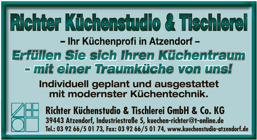 Richter Küchenstudio & Tischlerei GmbH & Co. KG Richter Küchenstudio & Tischlerei GmbH & Co. KG