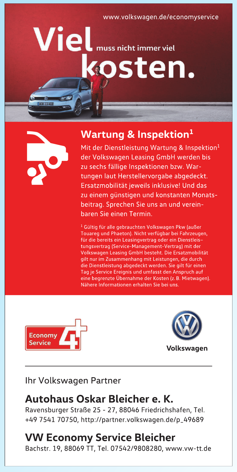 Volkswagen Economy Service Bleicher Volkswagen Economy Service Bleicher