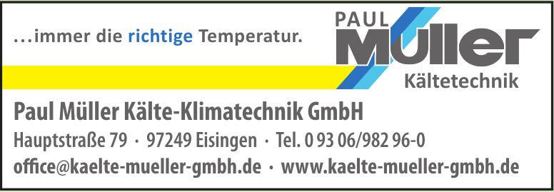 Paul Müller Kälte-Klimatechnik GmbH Paul Müller Kälte-Klimatechnik GmbH