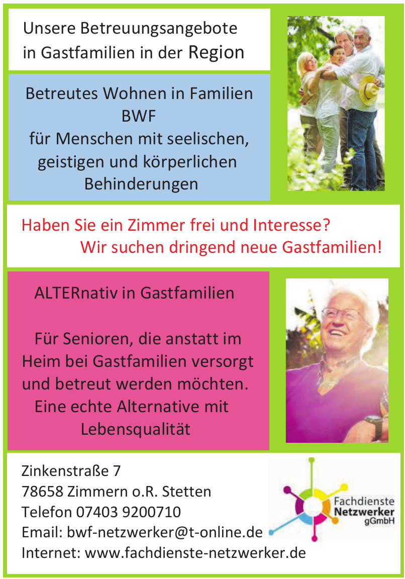 Fachdienste Netzwerker Fachdienste Netzwerker