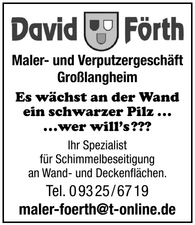 David Förth Maler- und Verputzergeschäft Großlangheim David Förth Maler- und Verputzergeschäft Großlangheim