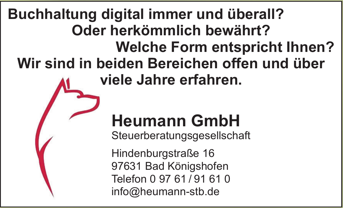 Heumann GmbH Steuerberatungsgesellschaft Heumann GmbH Steuerberatungsgesellschaft