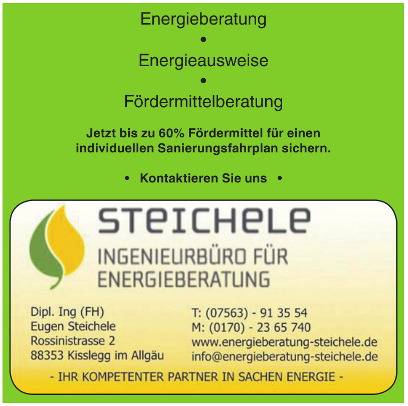 Steichele Ingenieurbüro für Energieberatung Steichele Ingenieurbüro für Energieberatung
