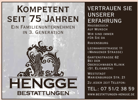 Bestattungen Hengge Bestattungen Hengge