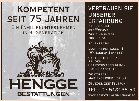 Bestattungen Hengge Bestattungen Hengge