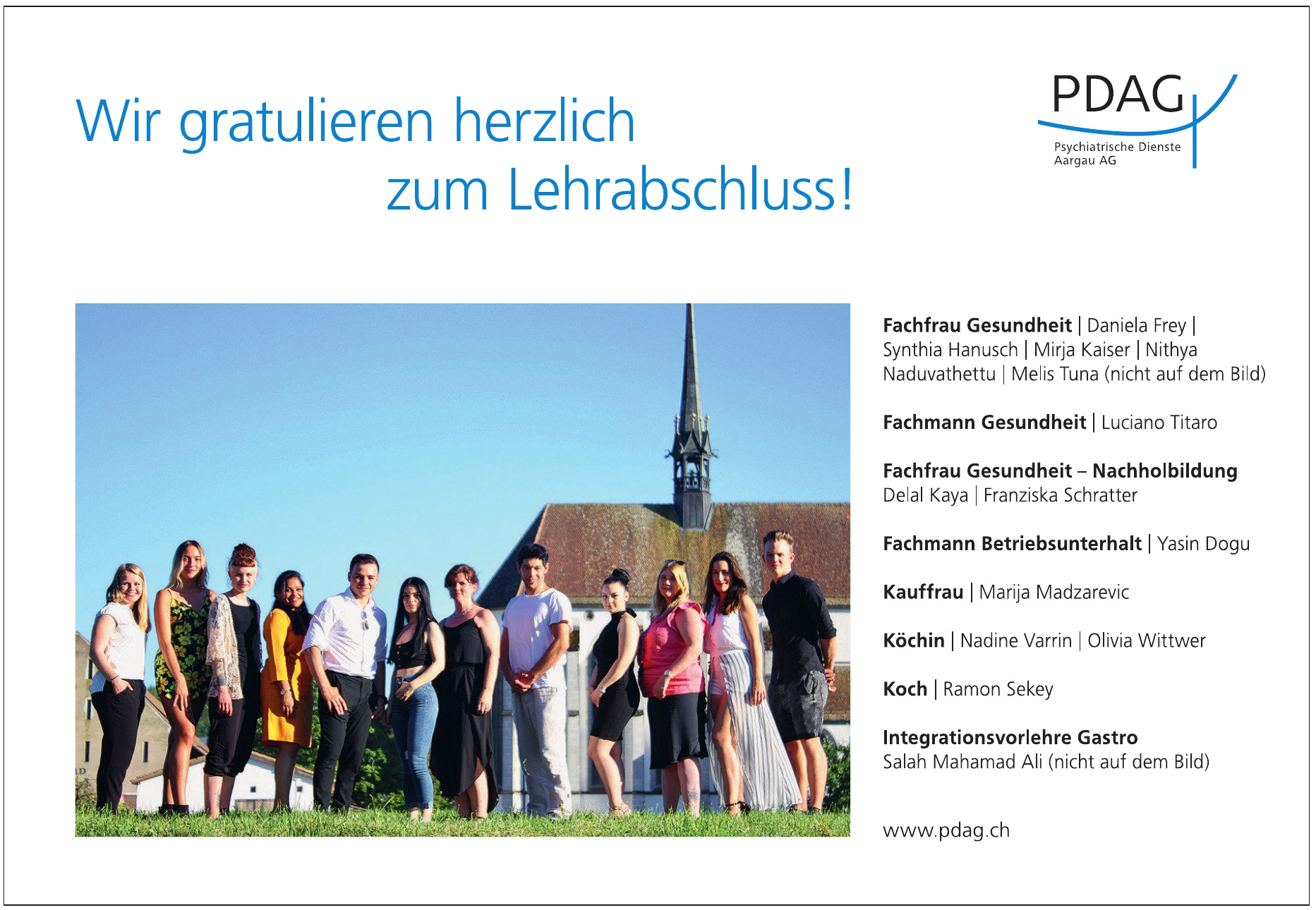 PDAG Psychiatrische Dienste Aargau AG PDAG Psychiatrische Dienste Aargau AG