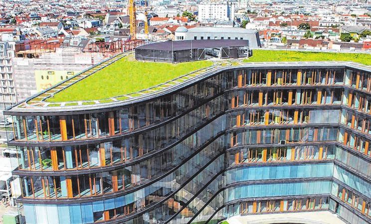 Gründächer sind ein Sicherheitspuffer zum Regenwasserrückhalt. Je nach Bauart halten sie 50 bis 90 Prozent der Niederschläge zurück. Gründächer sind ein Sicherheitspuffer zum Regenwasserrückhalt. Je nach Bauart halten sie 50 bis 90 Prozent der Niederschläge zurück.