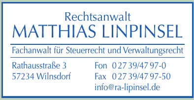 Rechtsanwalt Matthias Linpinsel Rechtsanwalt Matthias Linpinsel