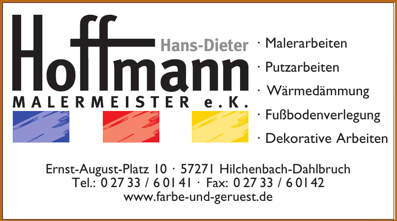 Hoffmann Malermeister e. K. Hoffmann Malermeister e. K.
