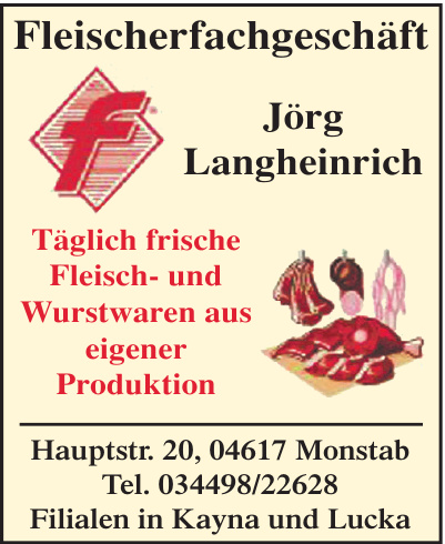 Fleischerfachgeschäft Jörg Langheinrich Fleischerfachgeschäft Jörg Langheinrich