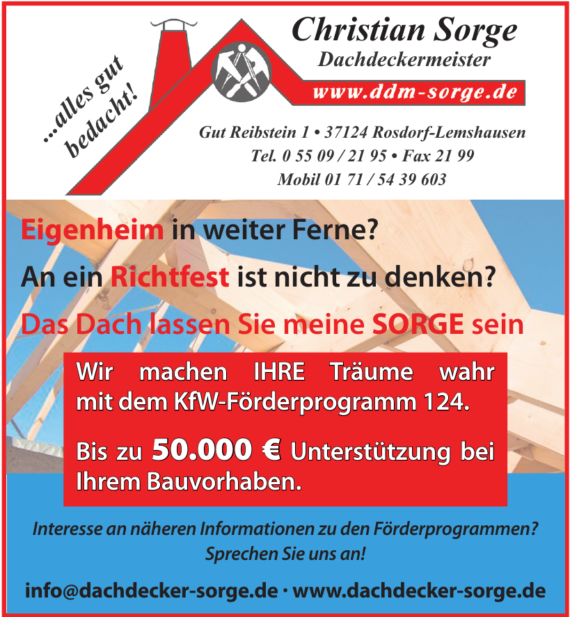 Christian Sorge Dachdeckermeister Christian Sorge Dachdeckermeister