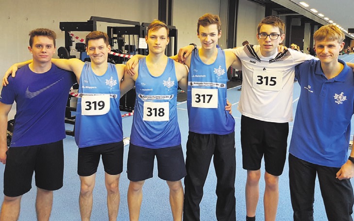 Jakub Kral, Benno Wiggers, Josef Reichelt, Jacob Reichelt, Pascal Krüger und Felix Kühne (von links). Foto: VfB Fallersleben Jakub Kral, Benno Wiggers, Josef Reichelt, Jacob Reichelt, Pascal Krüger und Felix Kühne (von links). Foto: VfB Fallersleben