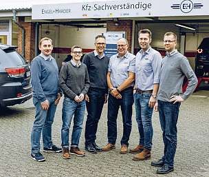Das kompetente Sachverständigen- Team von Engel & Harder. FOTO: HFR Das kompetente Sachverständigen- Team von Engel & Harder. FOTO: HFR