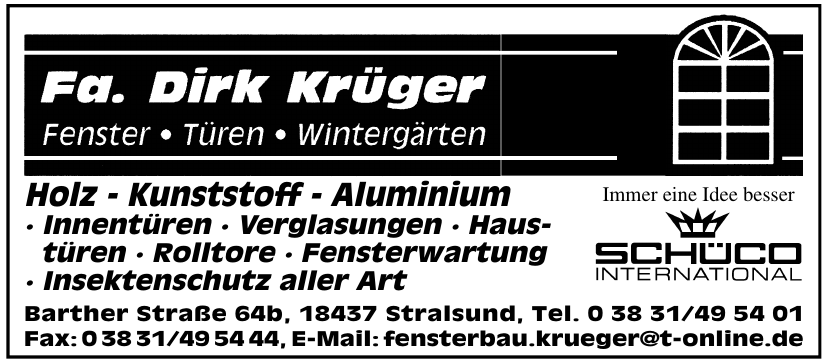 Fa. Dirk Krüger Fa. Dirk Krüger