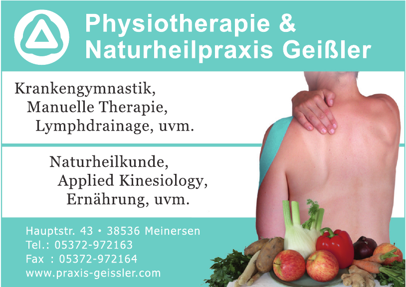 Physiotherapie und Naturheilpraxis Geißler Physiotherapie und Naturheilpraxis Geißler