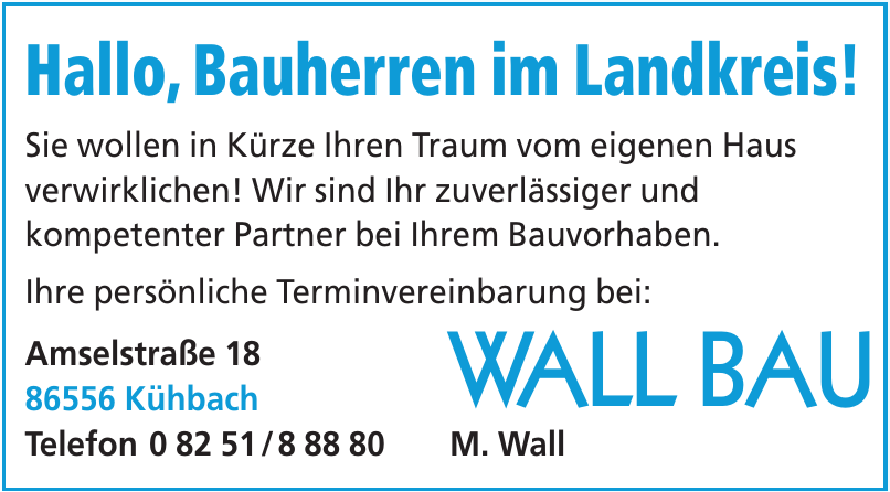 Wall Bau M. Wall Wall Bau M. Wall