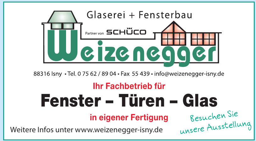 Glaserei und Fensterbau Weizenegger Glaserei und Fensterbau Weizenegger