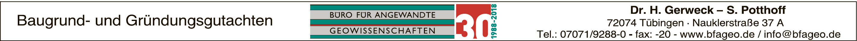 Büro für Angewandte Geowissenschaften Büro für Angewandte Geowissenschaften