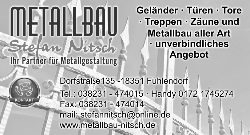 Metallbau Stefan Nitsch Metallbau Stefan Nitsch