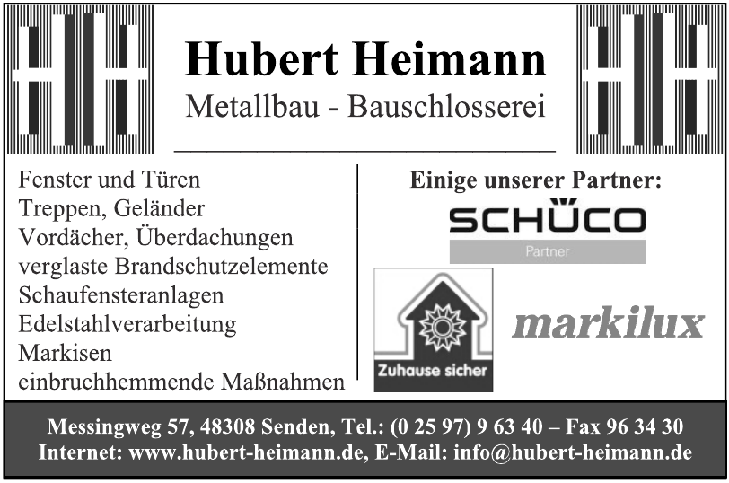 Hubert Heimann, Metallbau - Bauschlosserei Hubert Heimann, Metallbau - Bauschlosserei