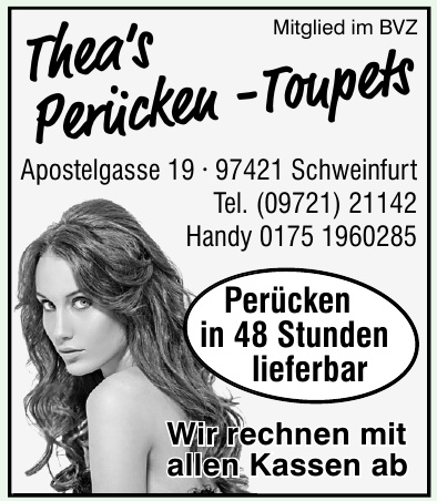 Thea‘s Perücken -Toupets Thea‘s Perücken -Toupets