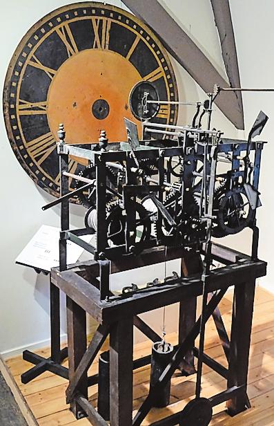 Immer beeindruckend: das alte Rathausuhrwerk. Foto: hap Immer beeindruckend: das alte Rathausuhrwerk. Foto: hap