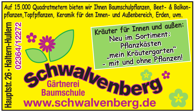 Schwalvenberg Gärtnerei Baumschule Schwalvenberg Gärtnerei Baumschule