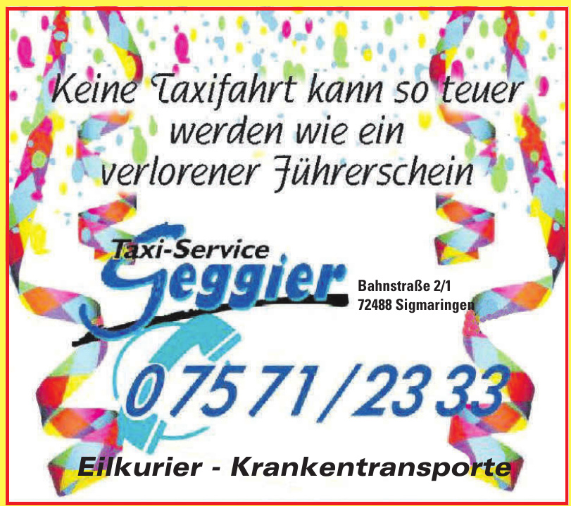 Taxi-Service Geggier Taxi-Service Geggier