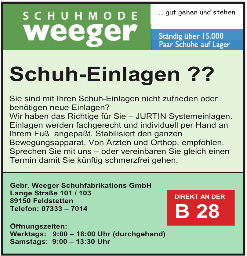 Gebr. Weeger Schuhfabrikations GmbH Gebr. Weeger Schuhfabrikations GmbH