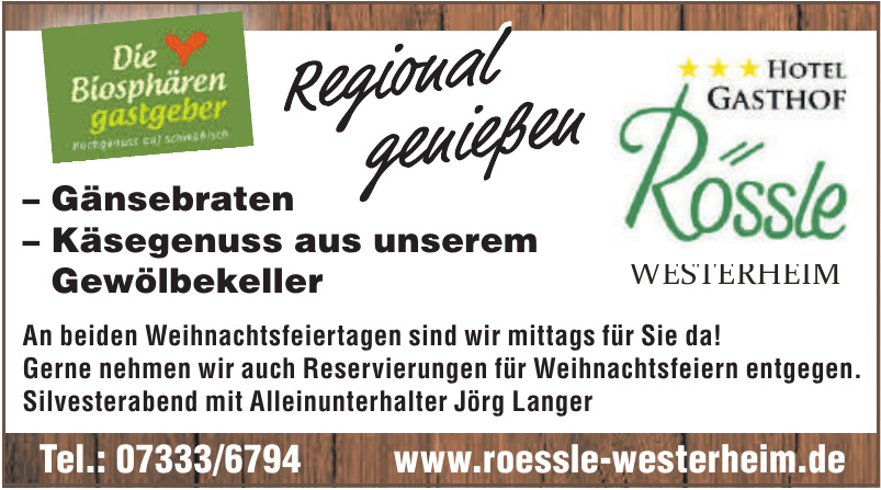 Rösslewirt´s Hof- Hock Rösslewirt´s Hof- Hock