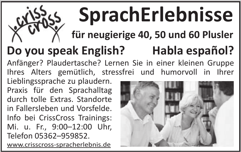 criss cross SprachErlebnisse criss cross SprachErlebnisse