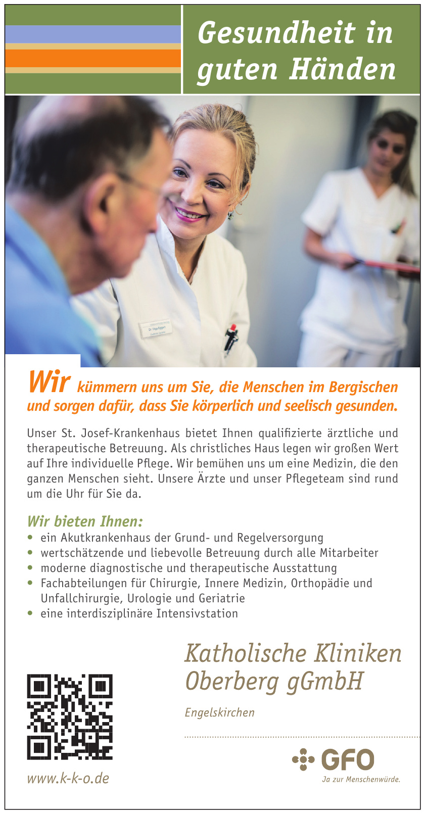 GFO Katholische Kliniken Oberberg gGmbH GFO Katholische Kliniken Oberberg gGmbH