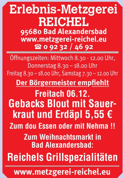 Erlebnis-Metzgerei Reichel Erlebnis-Metzgerei Reichel