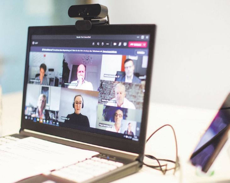 Alle Teilnehmer waren per Videochat zugeschaltet Bild: Banneyer Alle Teilnehmer waren per Videochat zugeschaltet Bild: Banneyer