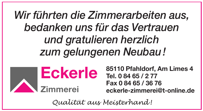 Eckerle Zimmerei Eckerle Zimmerei