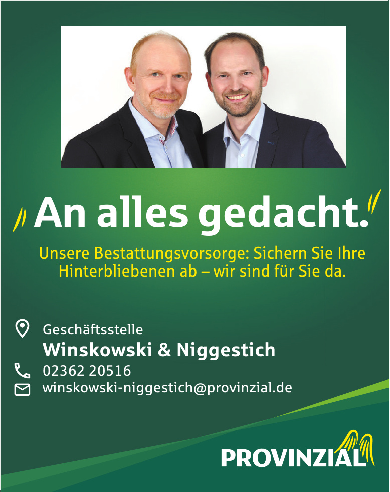 Provinzial - Geschäftsstelle Winskowski & Niggestich