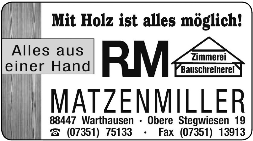 RM Matzenmiller RM Matzenmiller